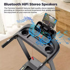 Treadmill on Sale,Treadmills Clearance, Running Treadmills for Home, Wide Folding Treadmill with Handle Bars, Speaker, 300 lb Weight Capacity