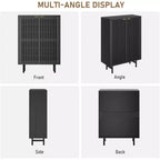 6 Tier Wooden Shoe Cabinet with Louvered Doors Freestanding Narrow Shoe Organizer Entryway Storage Rack Holds 24 Pairs Modern Home Hallway Furniture