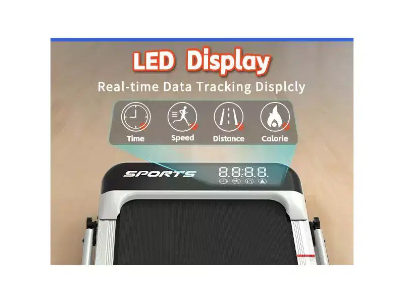 Okak 3-IN-1 Under Desk Treadmill with Remote Control & LED Display, Folding Treadmill with Incline, Walking Pad with Handle Bar