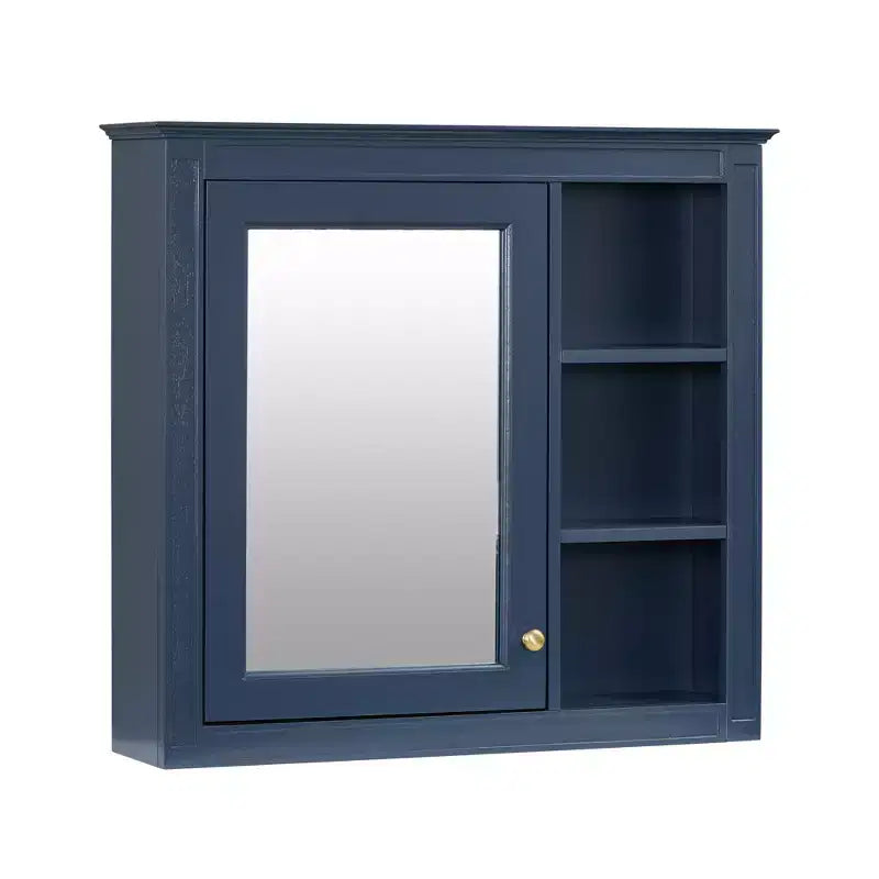 CASAINC 30 x 28 Bathroom Medicine Cabinet with Mirror and 3 Open Shelves, Wall-Mounted (No Vanity)
