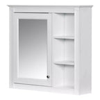 CASAINC 30 x 28 Bathroom Medicine Cabinet with Mirror and 3 Open Shelves, Wall-Mounted (No Vanity)