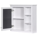 CASAINC 30 x 28 Bathroom Medicine Cabinet with Mirror and 3 Open Shelves, Wall-Mounted (No Vanity)