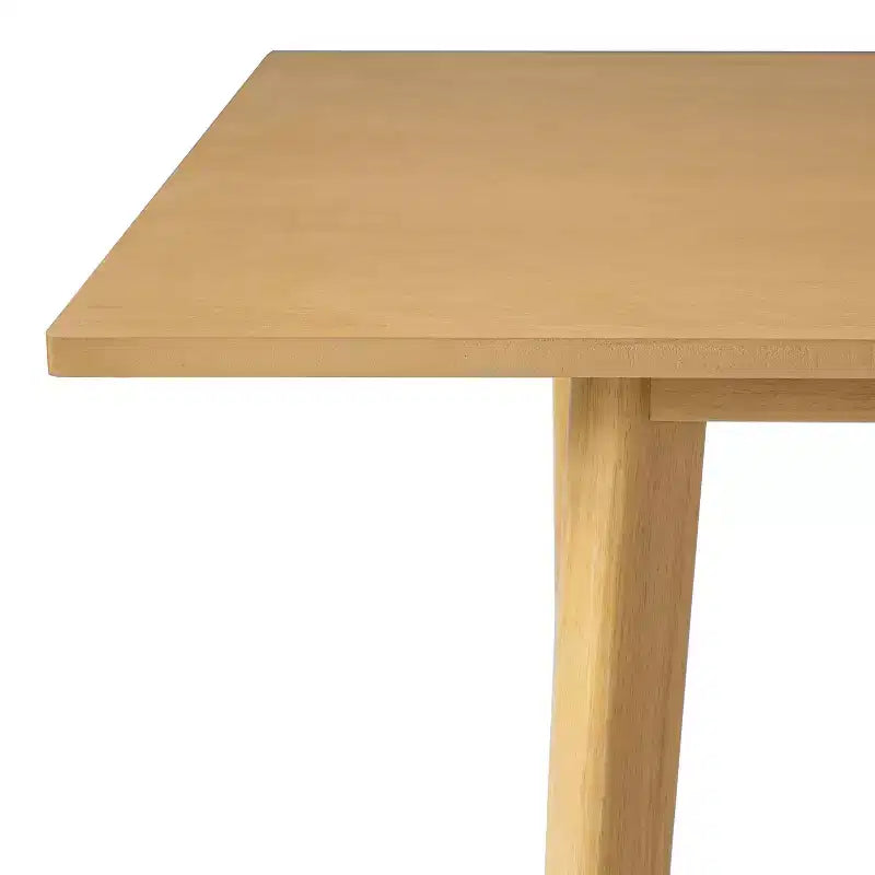 PexFix Table à manger rustique de ferme, cadre en bois massif, table à manger moderne minimaliste pour cuisine, salle à manger, salon
