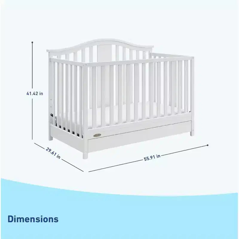 Graco Solano 4-in-1 Convertible Crib with Drawer