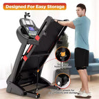 Treadmill Clearance: 5HP Folding Treadmill for Home, 20 Level Auto Incline, 71 Programs, Free Courses, 300 lbs Capacity, Jogging walking machine