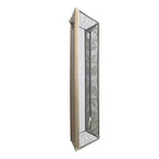 24 x 24 Inch Antique Silver Square Wall Mirror with Floral Accents