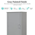 GDFStudio Avery Modern Wood Freestanding Bathroom Storage Cabinet with Drawers and Adjustable Shelf