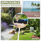 Ensemble de patio extérieur UPTIOT avec canapé 3 places, 2 chaises pivotantes et 2 poufs