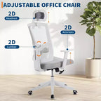 Chaise de bureau ergonomique en maille | Appui-tête rembourré et roulettes | Chaise de jeu/bureau pour salle d'e-sport, bureau, chambre