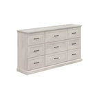 Hitow Rustic Wide Storage Dresser 9-Drawer Chest 70.9 Width Living Room Media Dresser Bedroom Organizer