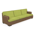 Coussins d'extérieur Sunbrella Covers&All pour salon de jardin, mousse haute densité, résistants à l'eau et à la décoloration, 90 po x 27,5 po x 18 po, Spectrum Kiwi