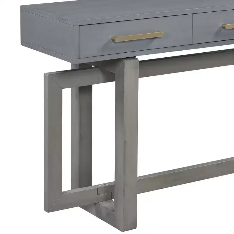 TUYOHW Modern Console Table with 3 Storage Drawers,57 Extra Long Entryway Table for Entryway,Hallway,Living Room,Foyer
