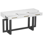 TUYOHW Modern Console Table with 3 Storage Drawers,57 Extra Long Entryway Table for Entryway,Hallway,Living Room,Foyer