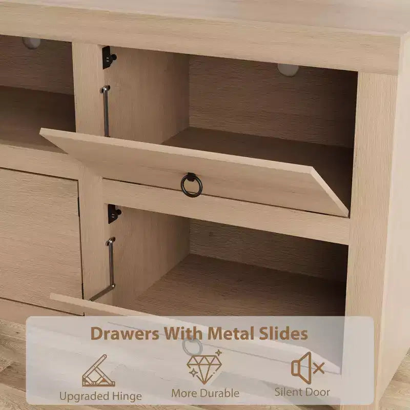 TV Stand for 75/80 Inch TVs, 70 Long Entertainment Center with 6 Drawers & Soundbar Shelf, Media Console for Living Room & Bedroom