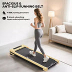 Walking Pad Treadmill 2.5HP Quiet Motor Portable Under Desk Treadmill for Home Office