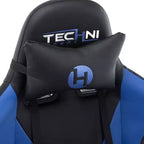 TUYOHW Adjustable Ergonomics Gaming Chair,360 Swivel Office Chairs with Head&Lumbar Pillow,90-150 Reclining Chair for Office&Home,250lbs Max,Blue