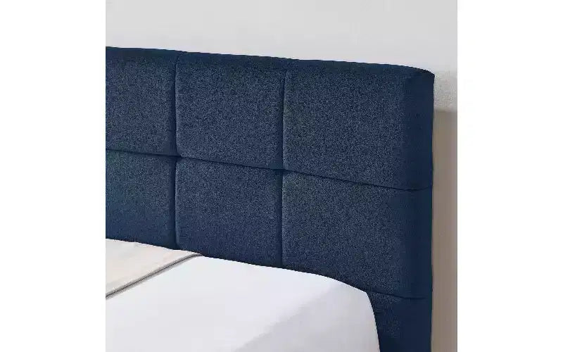 Lit de repos complet en velours de style Mid-Century TUYOHW, cadre de canapé-lit rembourré avec structure de lit plateforme en bois d'eucalyptus, lit capitonné avec têtes de lit