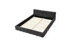 TUYOHW Cadre de lit plateforme rembourré, lit en tissu chenille avec tête de lit, cadre de lit queen size moderne avec cadre solide pour chambre à coucher