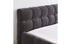 TUYOHW Cadre de lit plateforme rembourré, lit en tissu chenille avec tête de lit, cadre de lit queen size moderne avec cadre solide pour chambre à coucher