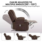 Acekool Oversized Massage Recliner Chair, Ergonomic Single Sofa with Vibration, Footrest, for Living Room