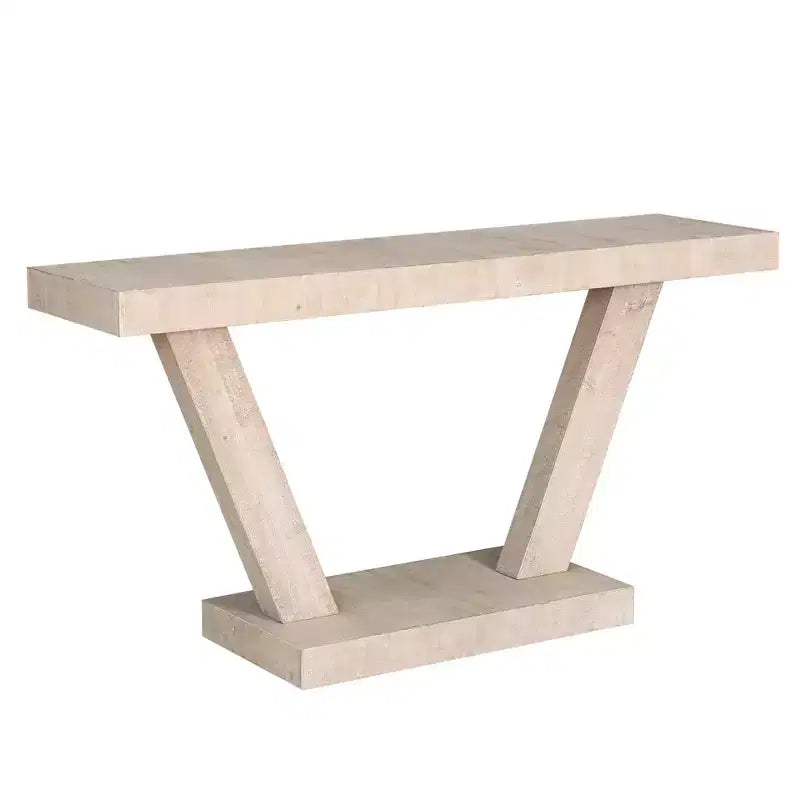 TUYOHW 60IN Vintage Distressed Wood Console Table with 2-Tier Solid Wood Storage Cabinet, Entryway Table with Thick Base, Hallway Table