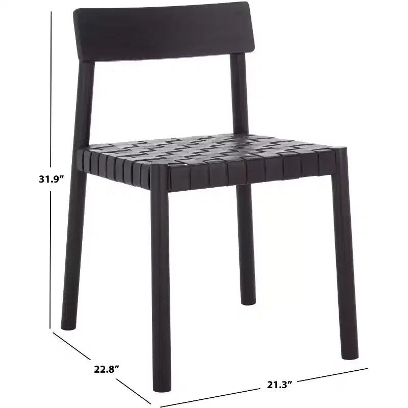 Chaise de salle à manger Tyde - DCH1215 - Noir/Noir - Safavieh