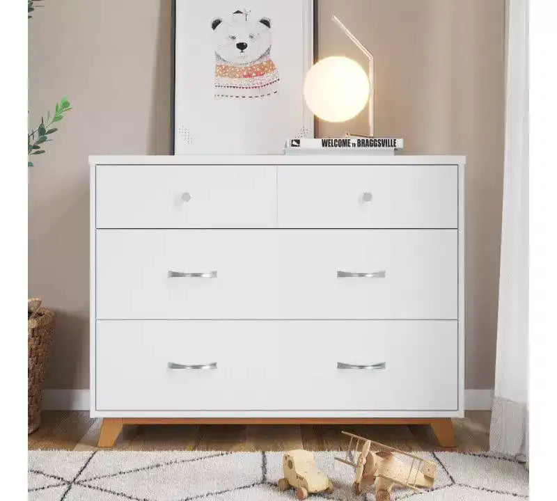 Child Craft SOHO Crib, 3-Drawer Dresser, Chest, Nightstand, 4-Piece Nursery Set
