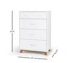 Child Craft SOHO Crib, 3-Drawer Dresser, Chest, Nightstand, 4-Piece Nursery Set