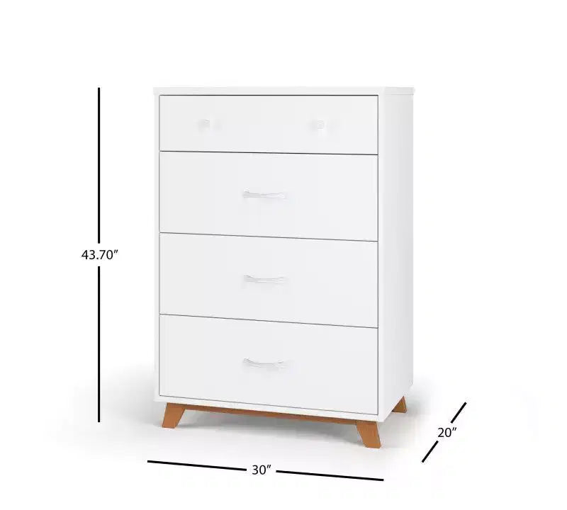 Child Craft SOHO Crib, 3-Drawer Dresser, Chest, Nightstand, 4-Piece Nursery Set