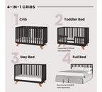 Child Craft SOHO Crib, 3-Drawer Dresser, Chest, Nightstand, 4-Piece Nursery Set