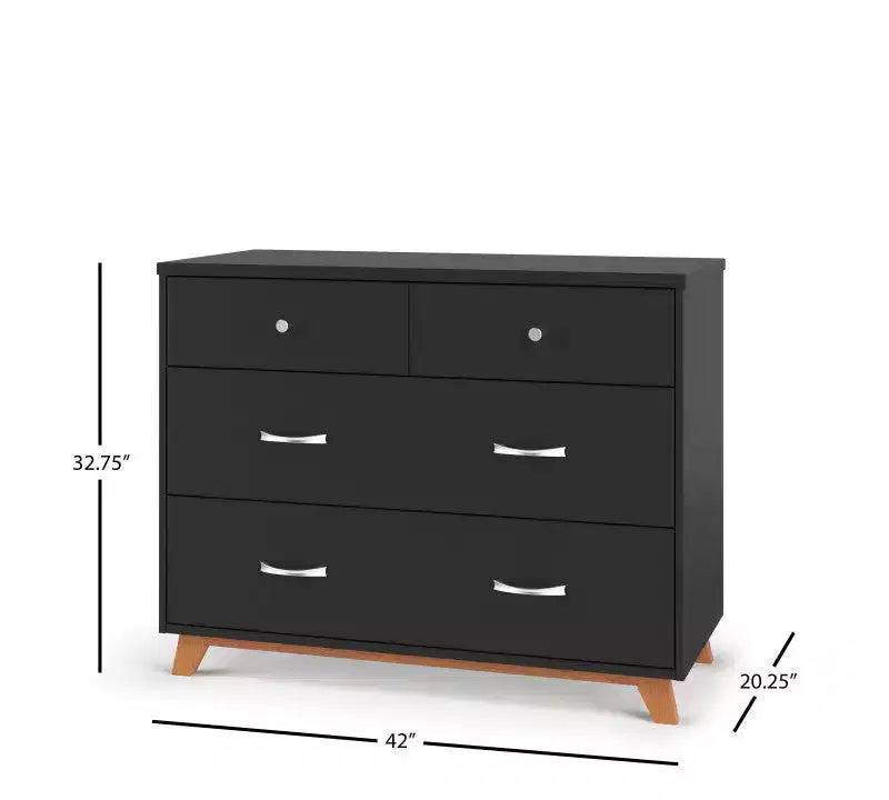 Child Craft SOHO Crib, 3-Drawer Dresser, Chest, Nightstand, 4-Piece Nursery Set