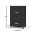 Child Craft SOHO Crib, 3-Drawer Dresser, Chest, Nightstand, 4-Piece Nursery Set