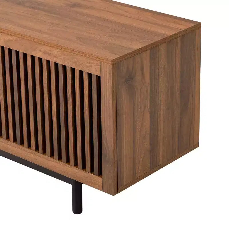 78'' Modern TV Stand for 85'' TVs Media Console Entertainment Center with Deep Drawers & Cable Management, Walnut - ModernLuxe