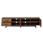 78'' Modern TV Stand for 85'' TVs Media Console Entertainment Center with Deep Drawers & Cable Management, Walnut - ModernLuxe