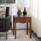 Kannie 1 Drawer Accent Table - ACC6614 - Dark Oak - Safavieh