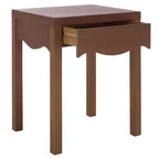 Kannie 1 Drawer Accent Table - ACC6614 - Dark Oak - Safavieh