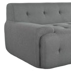 TUYOHW Canapé Tufté Moderne Minimaliste de 218 cm, Canapé 3 Places Compressé pour Salon, Chambre, Bureau, Appartement