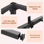 Acekool Black Metal Bed Frame, Heavy Duty Platform with Under Bed Storage, No Box Spring Needed, Easy Assembly, Multiple Sizes