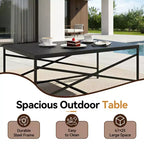 Ensemble de canapé de patio extérieur UPTIOT avec fauteuils à bascule et table basse pour une détente en toute saison
