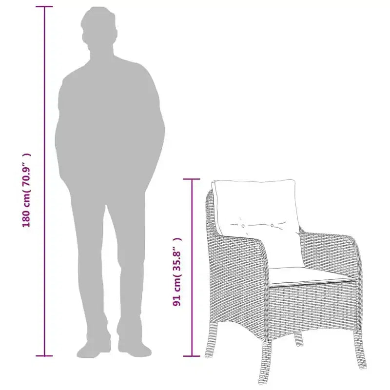 vidaXL ensemble repas de jardin ensembles de repas de jardin