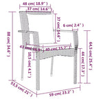 Set de salle à manger de jardin vidaXL