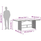 Set de salle à manger de jardin vidaXL