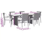 Set de salle à manger de jardin vidaXL
