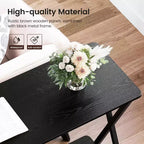 Console étroite de 104,9 cm avec étagères ouvertes à 2 niveaux, table de canapé style ferme pour entrée, couloir ou salon