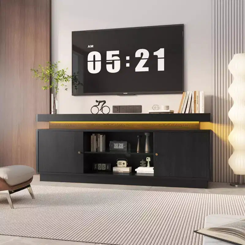 COZONY TV Stand w/ 2 Doors, Versatile TV Console for Living Room, Durable Television Table & Stand, Stylish TV Furniture for Modern Home