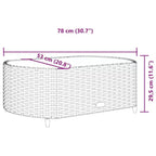 vidaXL Patio Sofa Set with Cushions Lounge Setting Outdoor Furniture Poly Rattan