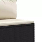 vidaXL Patio Sofa Set with Cushions Lounge Setting Outdoor Furniture Poly Rattan