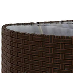 vidaXL Patio Sofa Set with Cushions Lounge Setting Outdoor Furniture Poly Rattan