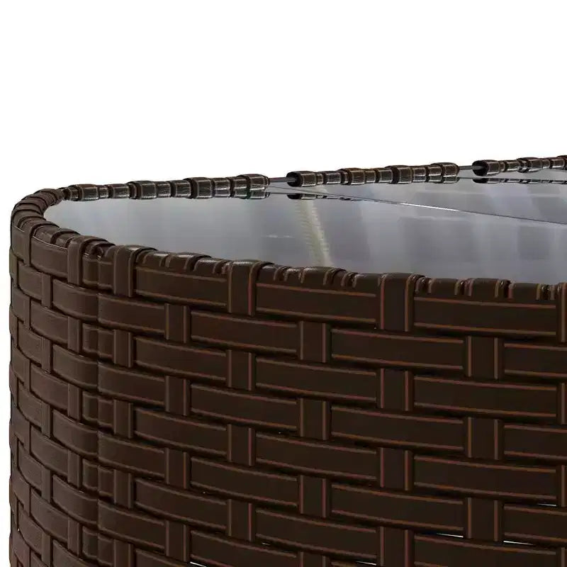 vidaXL Patio Sofa Set with Cushions Lounge Setting Outdoor Furniture Poly Rattan