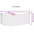 vidaXL Patio Sofa Set with Cushions Lounge Setting Outdoor Furniture Poly Rattan